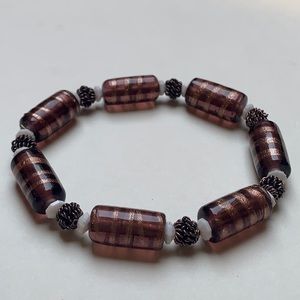 Ankle bracelet, Fall bracelet, Brown bracelet